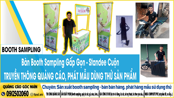 booth sampling- Standee quảng cáo sản phẩm