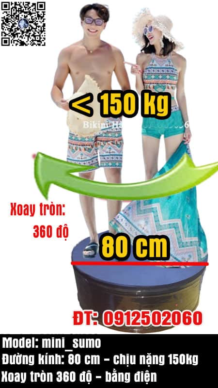 bục xoay tròn loại lớn