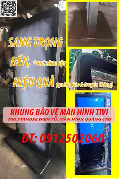 khung bảo vệ tivi LG tạo bảng quảng cáo