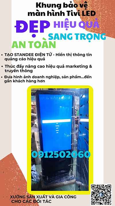 tìm khung standee điện tử đẹp