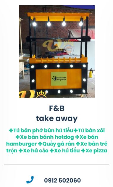 xe kinh doanh F&B take away