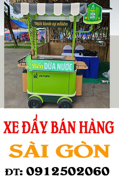 làm xe đẩy bán hàng rong take away ở tphcm