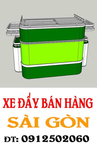 thiết kế xe đẩy bán hàng