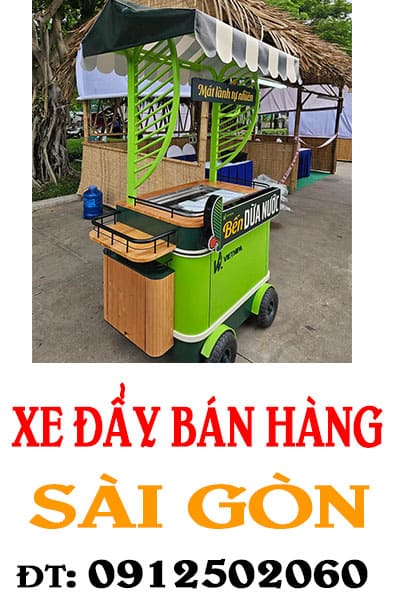 xe đẩy bán hàng đẹp marketer tham khảo