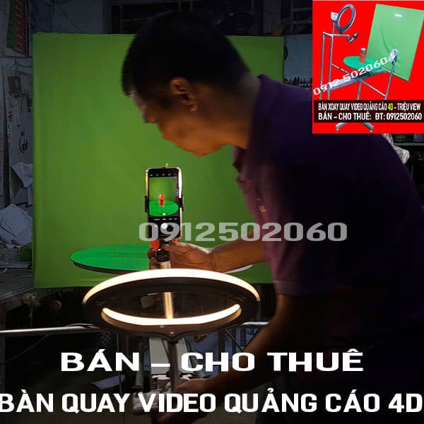 Bàn xoay video quảng cáo 4D