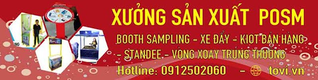 Xưởng sản xuất booth sampling nhựa tại Sài Gòn