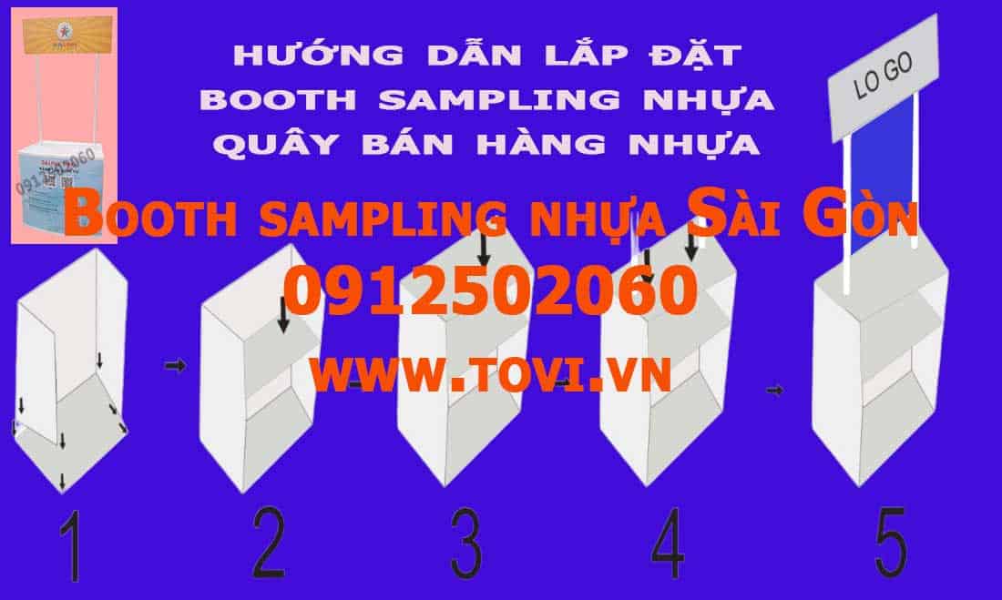 cách tháo lắp quầy bán hàng bằng nhựa