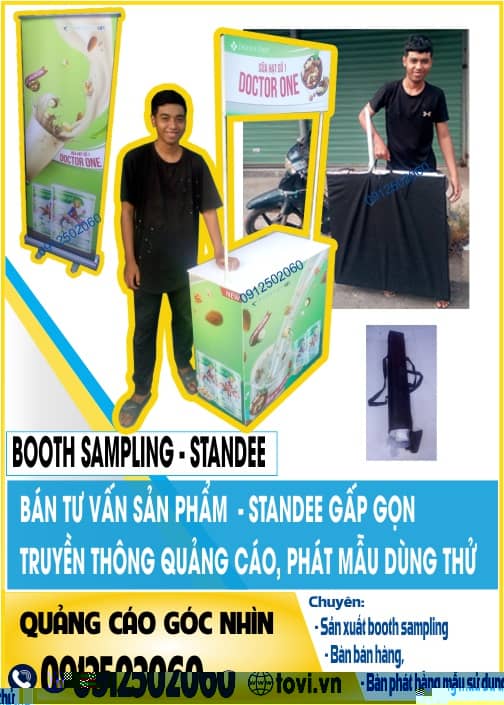 booth nhựa bán hàng