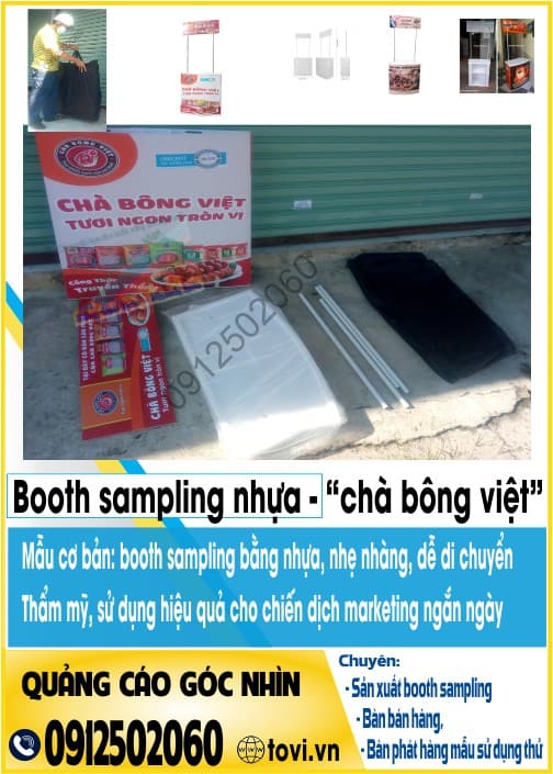 booth sampling nhựa