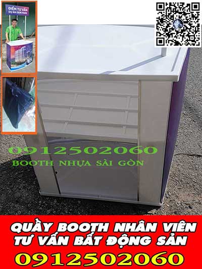 hình ảnh phía sau booth nhựa