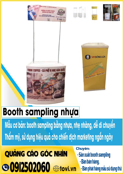 booth nhựa