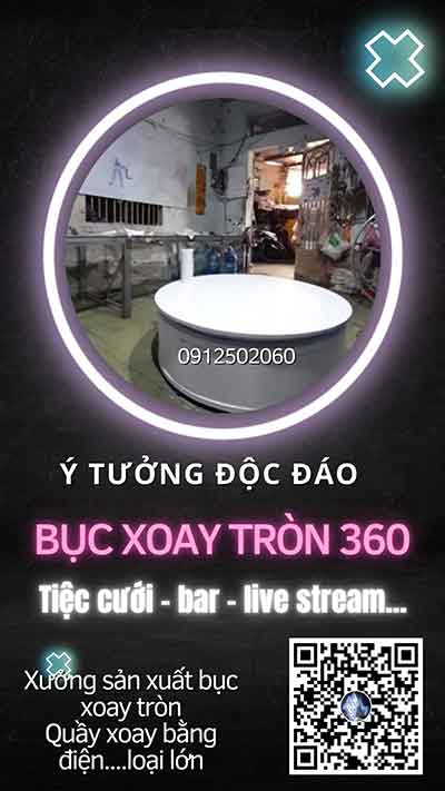 bàn xoay chụp hình tiệc cưới