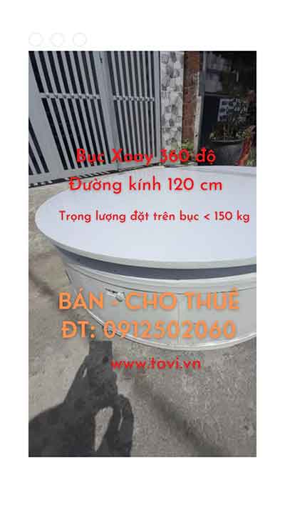 bàn chụp sản phẩm 360 độ 120 cm đặt sản phẩm dưới 150kg