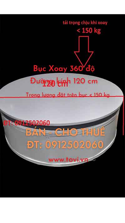 bàn xoay chụp sản phẩm 360 độ 120cm bán - cho thuê