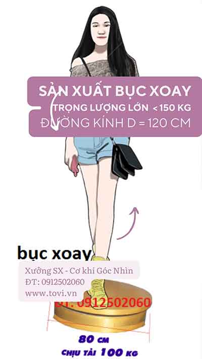 cho thuê bàn xoay tròn cho người đứng chụp hình