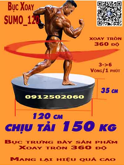 thuê bàn xoay tròn loại lớn
