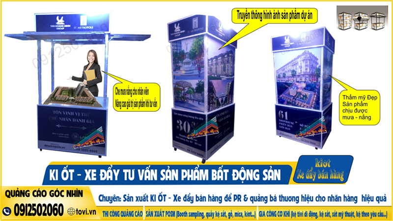 booth tư vấn bất động sản - ngoài trời