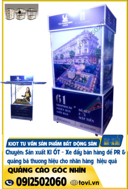 Booth quảng cáo sản phẩm bất động sản nhà đất