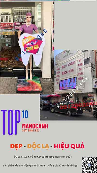 manocanh xoay bảng hiệu lắc lắc