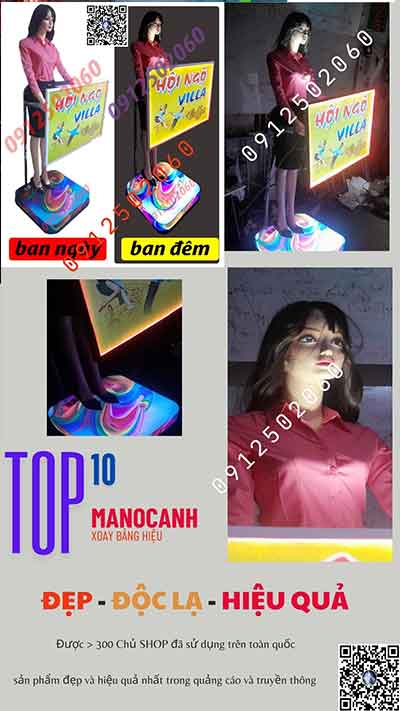 manocanh xoay bảng hiệu
