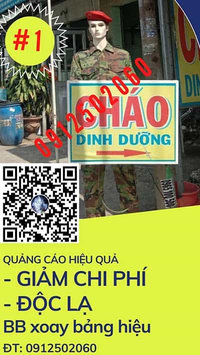 manocanh nam xoay bảng hiệu