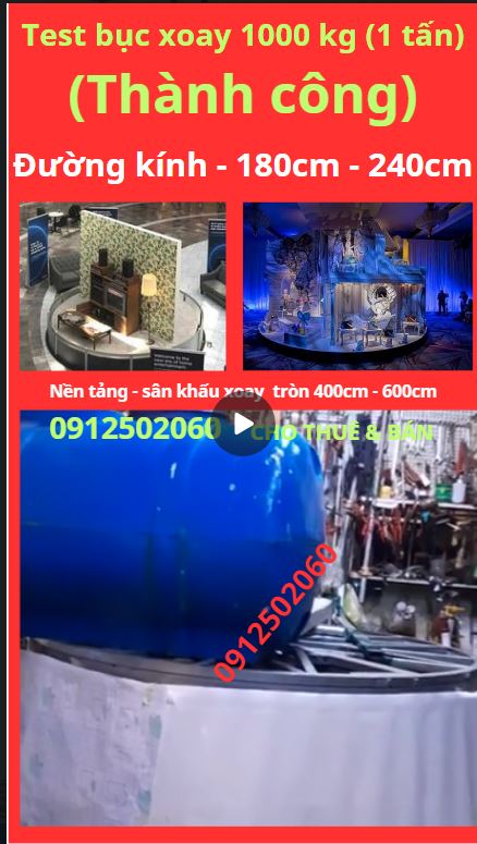 bục xoay tròn 1 tấn