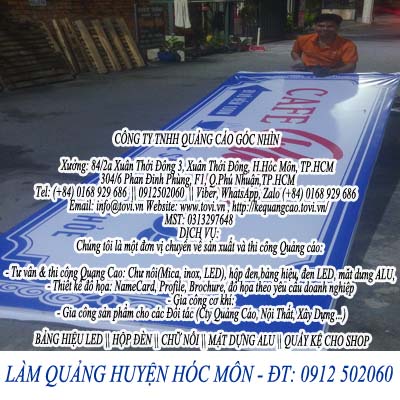 Bảng hiệu hộp đèn quán coffee