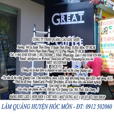 làm quảng cáo đường song hành - Hóc Môn