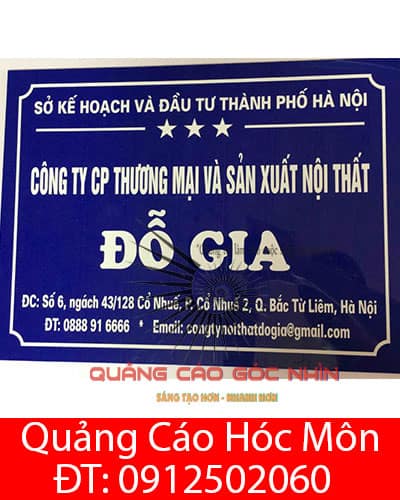 bảng hiệu mã số thuế công ty ở Hóc Môn