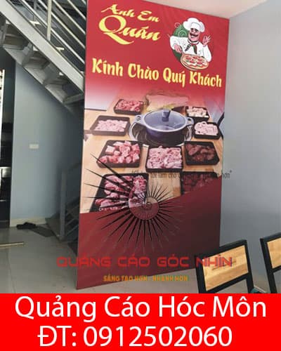 bảng khung bạt quảng cáo ở Hóc Môn