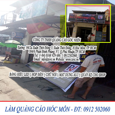 làm bảng hiệu tải trợ