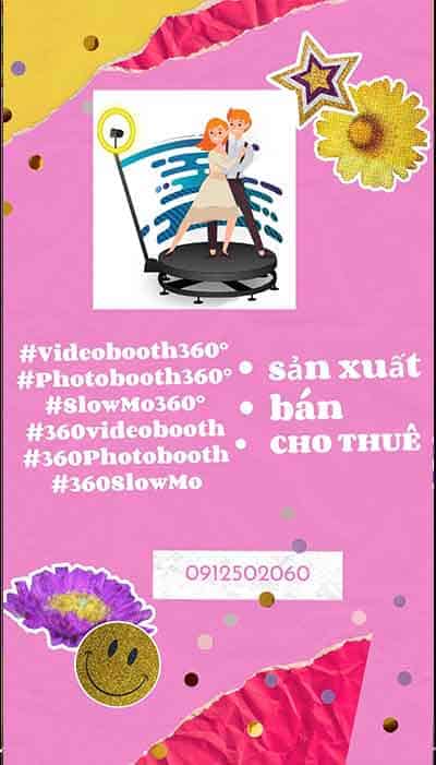 tìm thuê bục photo booth 360 độ