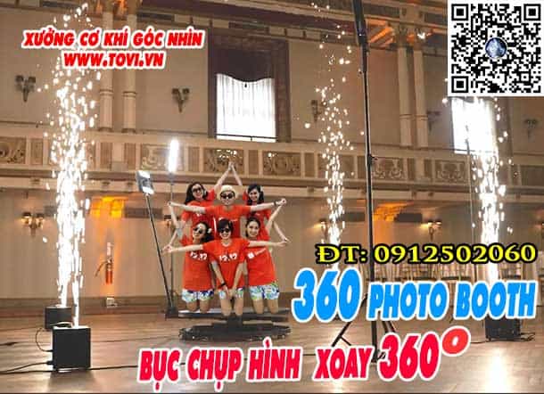 cho thuê bục chụp hình 360 độ