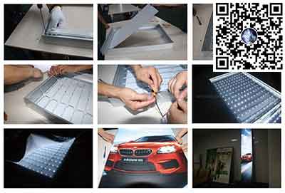 Hộp đèn quảng cáo không viền nhét cạnh