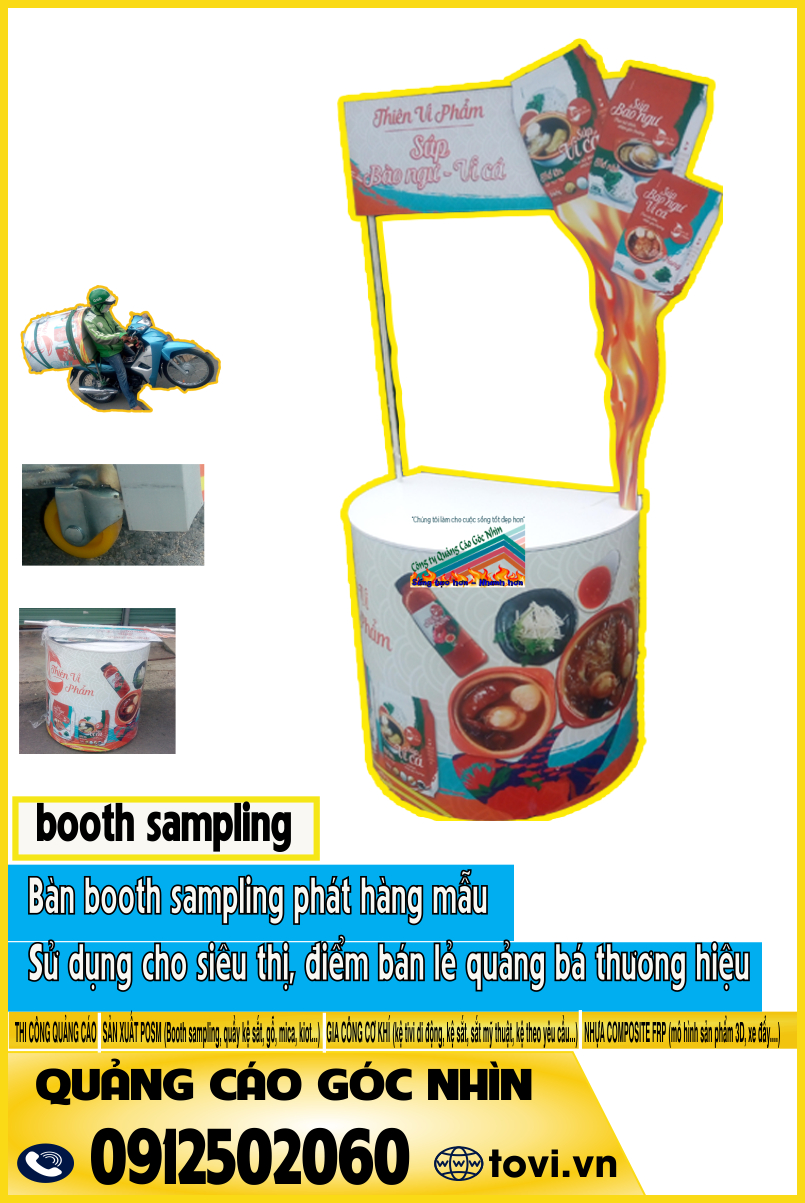 booth sampling đẹp