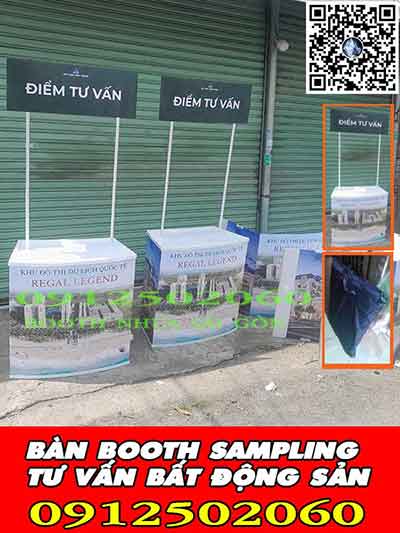 booth nhựa tư vấn bất động sản