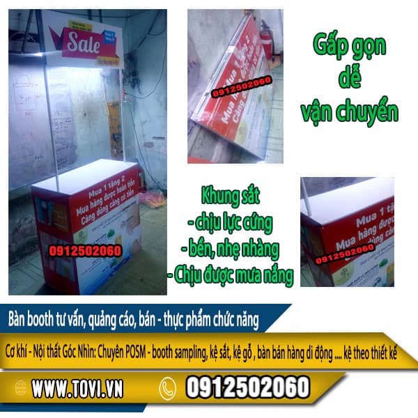 POSM - booth bán hàng gấp gọn