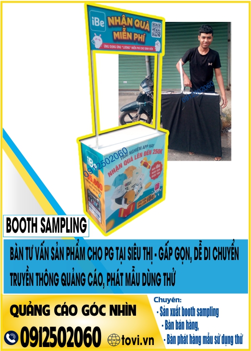 booth giới thiệu thực phẩm chức năng