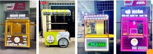 xe đẩy bán hàng lưu động