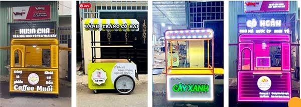xe đẩy bán hàng lưu động