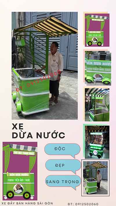 xe đẩy bán hàng kiểu