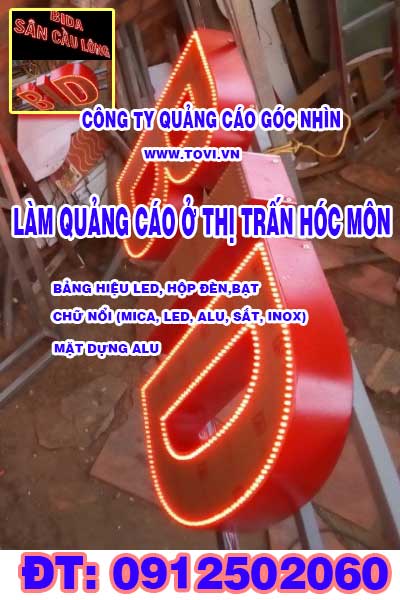 Làm quảng cáo ở thị trấn Hóc Môn - huyện Hóc Môn